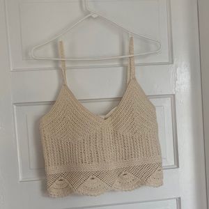 Crochet cropped H&M tank.